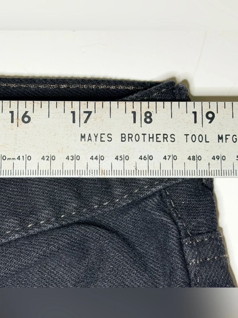 Levi's Black Straight Leg Denim Jeans with Red Tab